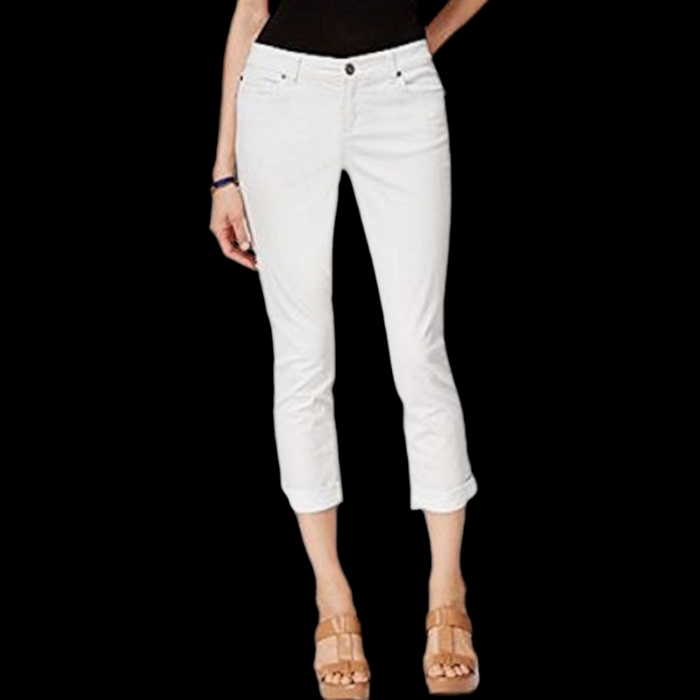 INC International Concepts Women's Skinny Leg Fit White Color Size 10